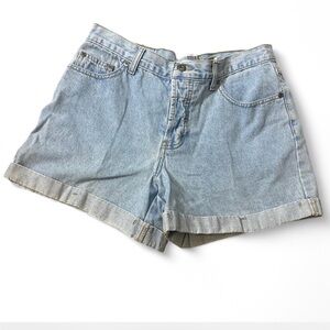Vintage High‎ Waist Light Wash Denim Shorts